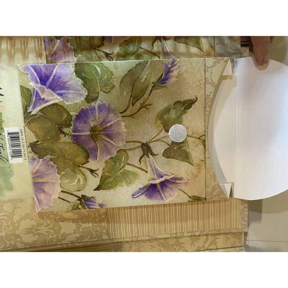 Mothers Memories Journal Keepsake Binder Pockets Acid Free Hummingbird Flowers - Picture 8 of 16